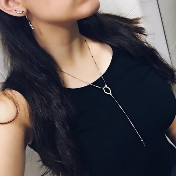 Chloe + Isabel Modern Mosaic Y Necklace - Picture 1 of 3